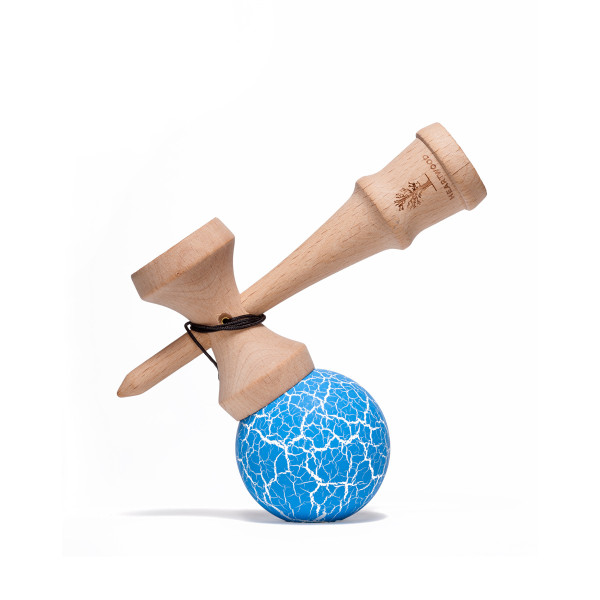 Heartwood Kendama Grunge Ocean Blue side