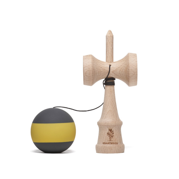 Heartwood Kendama Stripe Bee unmounted