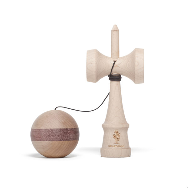 Heartwood Kendama Nature Series - Purple Heart unmounted