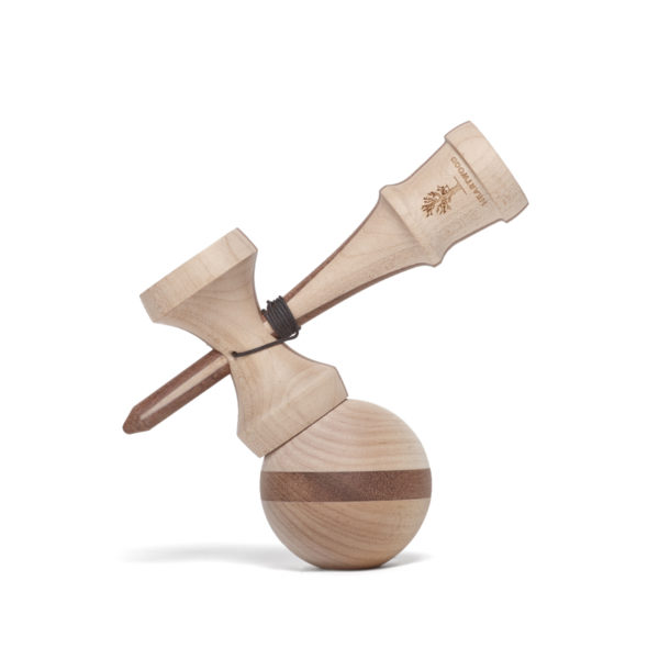 Heartwood Kendama Nature series - Two Face Walnut side