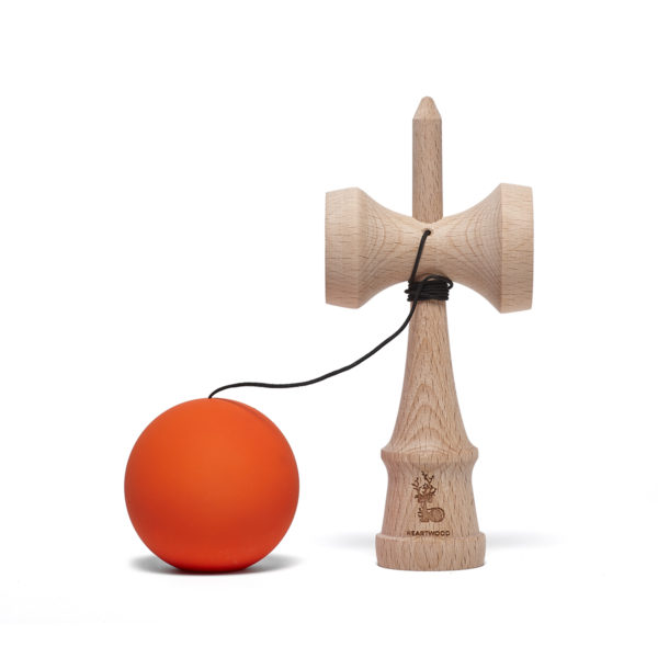 Heartwood Kendama Solid Burning Sun unmounted